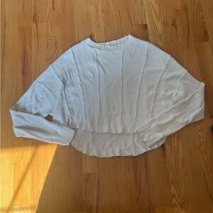 We The Free Cream Ribbed Sweater